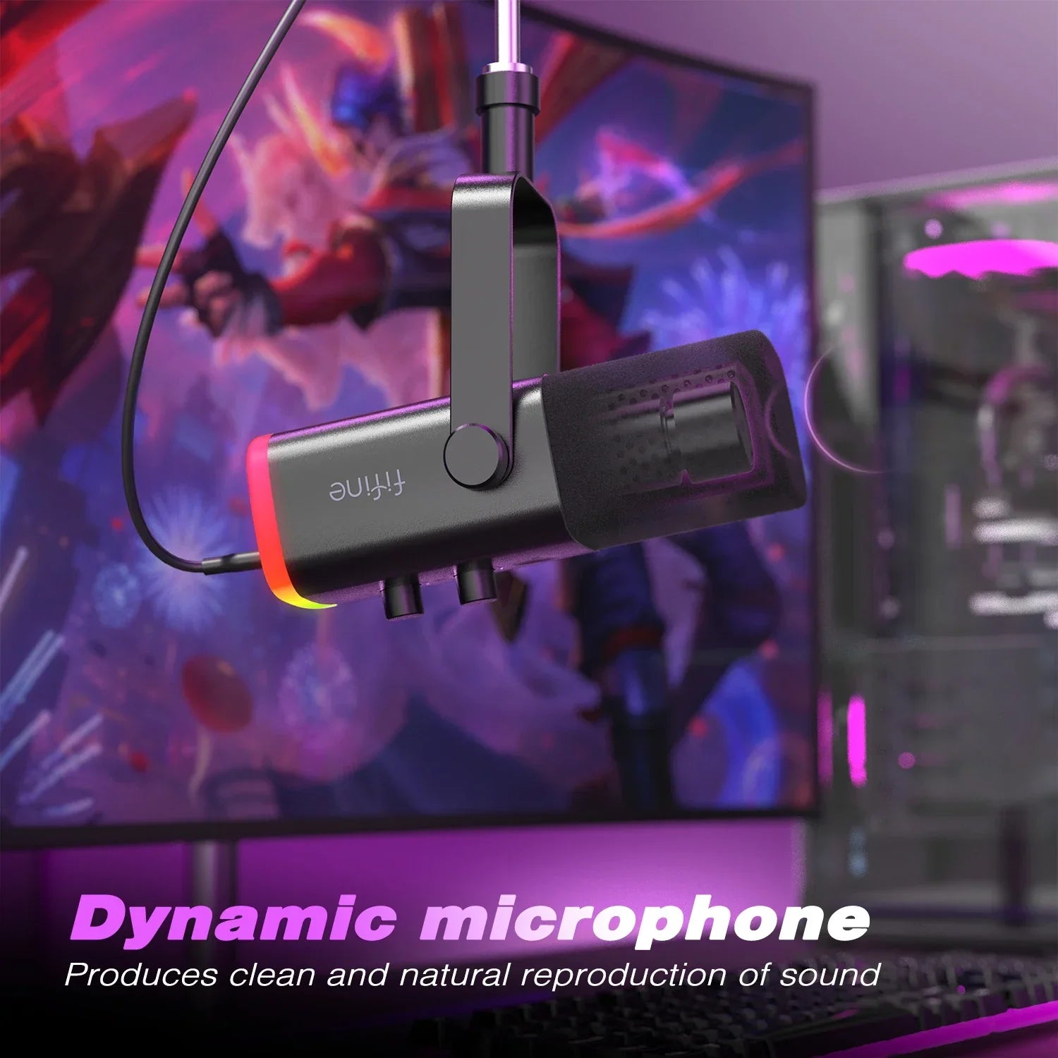 Microphone with Touch Mute Button